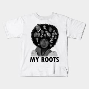 My Roots, Black African History Afro Kids T-Shirt